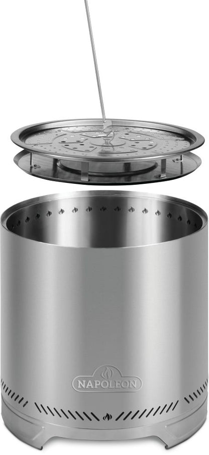 Napoleon Timberwolf® Smokeless Fire Pit 18-inch, Stainless Steel