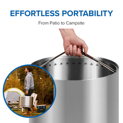 Napoleon Timberwolf® Smokeless Fire Pit 18-inch, Stainless Steel