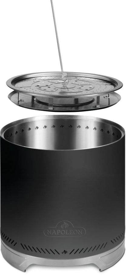 Napoleon Timberwolf® Smokeless Fire Pit 18-inch, Matte Black