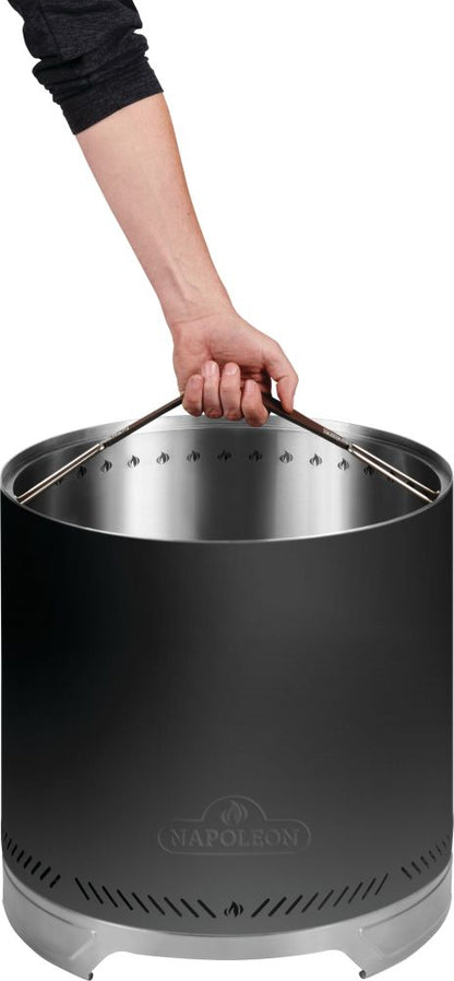 Napoleon Timberwolf® Smokeless Fire Pit 18-inch, Matte Black