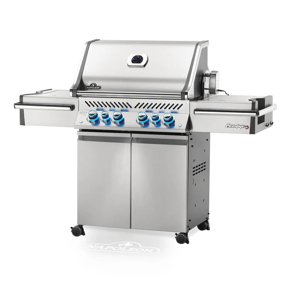 Napoleon Prestige PRO 500 Natural Gas Grill with Infrared Rear and Side Burners and Rotisserie Kit -  PRO500RSIBNSS-3