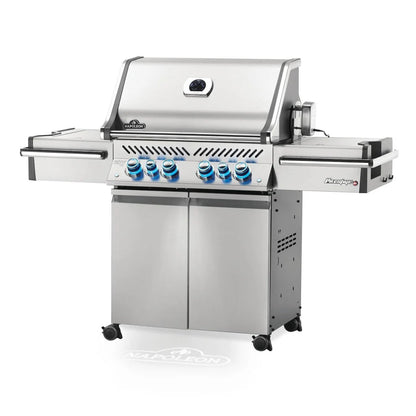 Napoleon Prestige PRO 500 Natural Gas Grill with Infrared Rear and Side Burners and Rotisserie Kit -  PRO500RSIBNSS-3