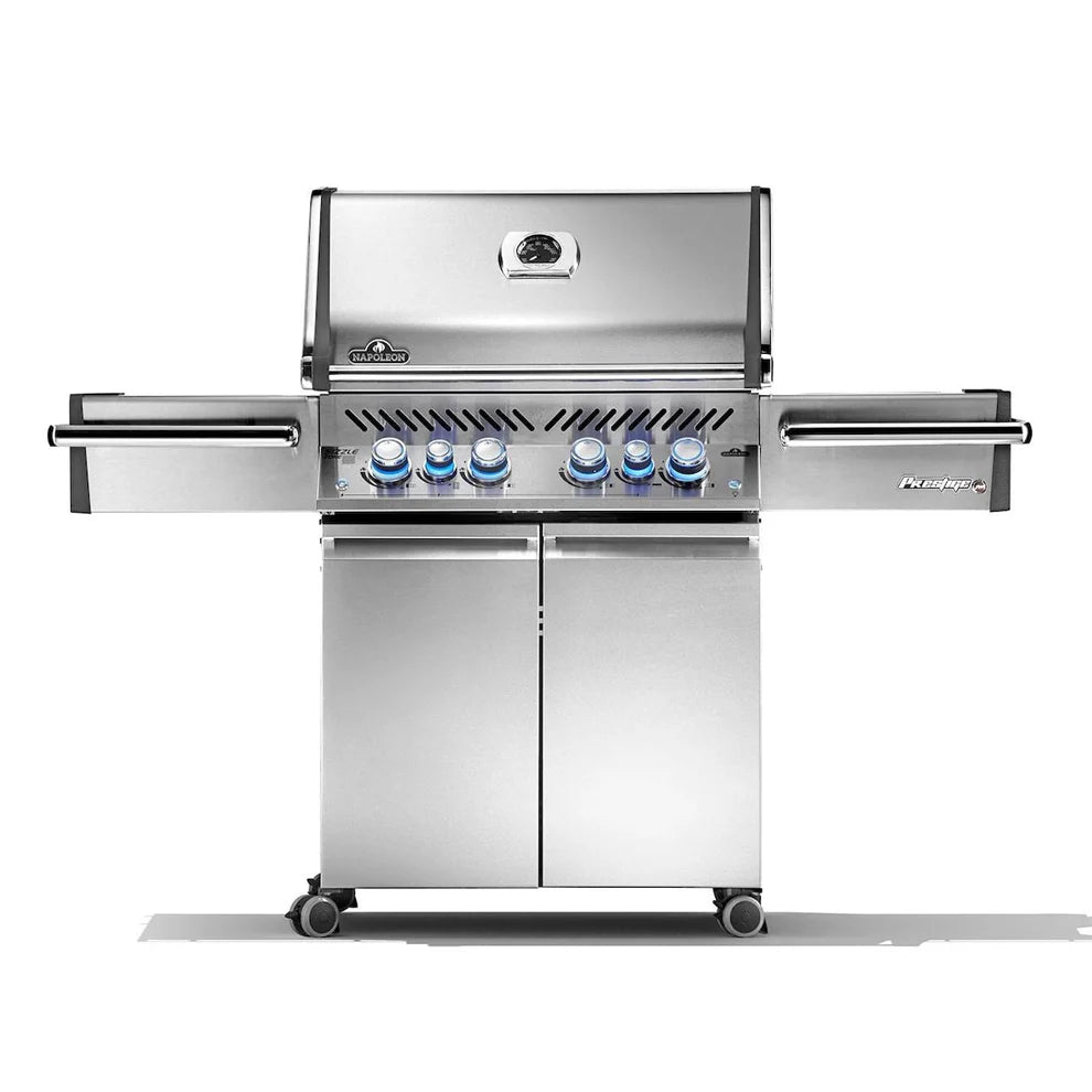 Napoleon Prestige PRO 500 Natural Gas Grill with Infrared Rear and Side Burners and Rotisserie Kit -  PRO500RSIBNSS-3