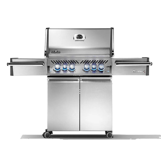 Napoleon Prestige PRO 500 Natural Gas Grill with Infrared Rear and Side Burners and Rotisserie Kit -  PRO500RSIBNSS-3