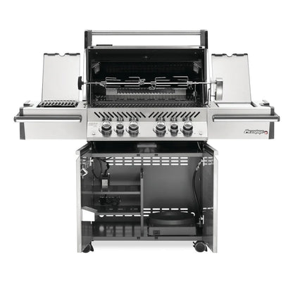 Napoleon Prestige PRO 500 Natural Gas Grill with Infrared Rear and Side Burners and Rotisserie Kit -  PRO500RSIBNSS-3
