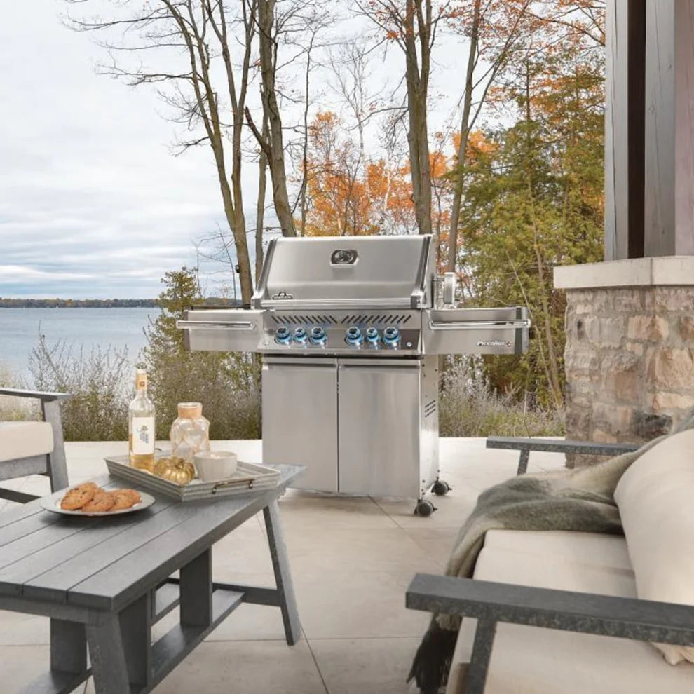 Napoleon Prestige PRO 500 Natural Gas Grill with Infrared Rear and Side Burners and Rotisserie Kit -  PRO500RSIBNSS-3