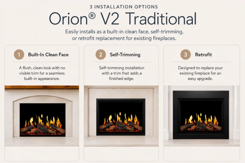 Modern Flames 7" Top Piece for Orion V2 36 SM Surround (OTKP-OR36-7)