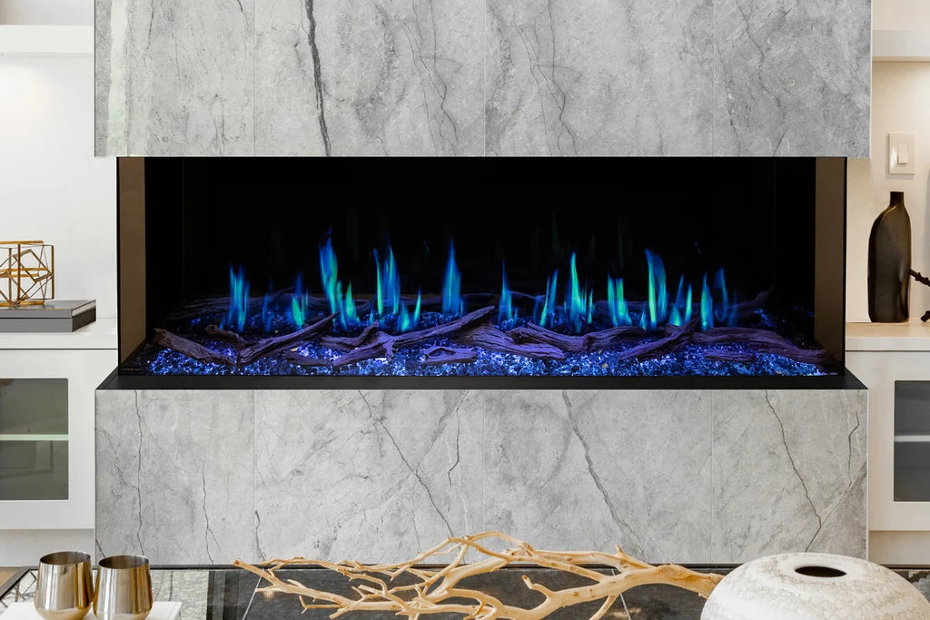 Modern Flames Orion Multi 76" Heliovision Virtual Multi-Side View Built-In Electric Fireplace