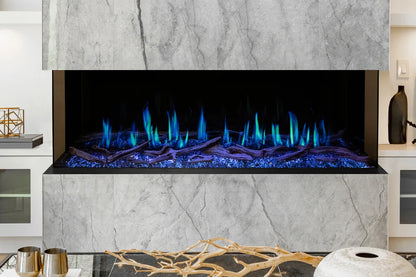 Modern Flames Orion Multi 76" Heliovision Virtual Multi-Side View Built-In Electric Fireplace