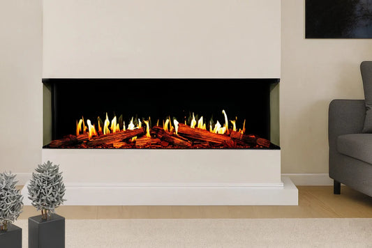 Modern Flames Orion Multi 120" Version 2 Heliovision Virtual Multi-Side View Built-In Electric Fireplace