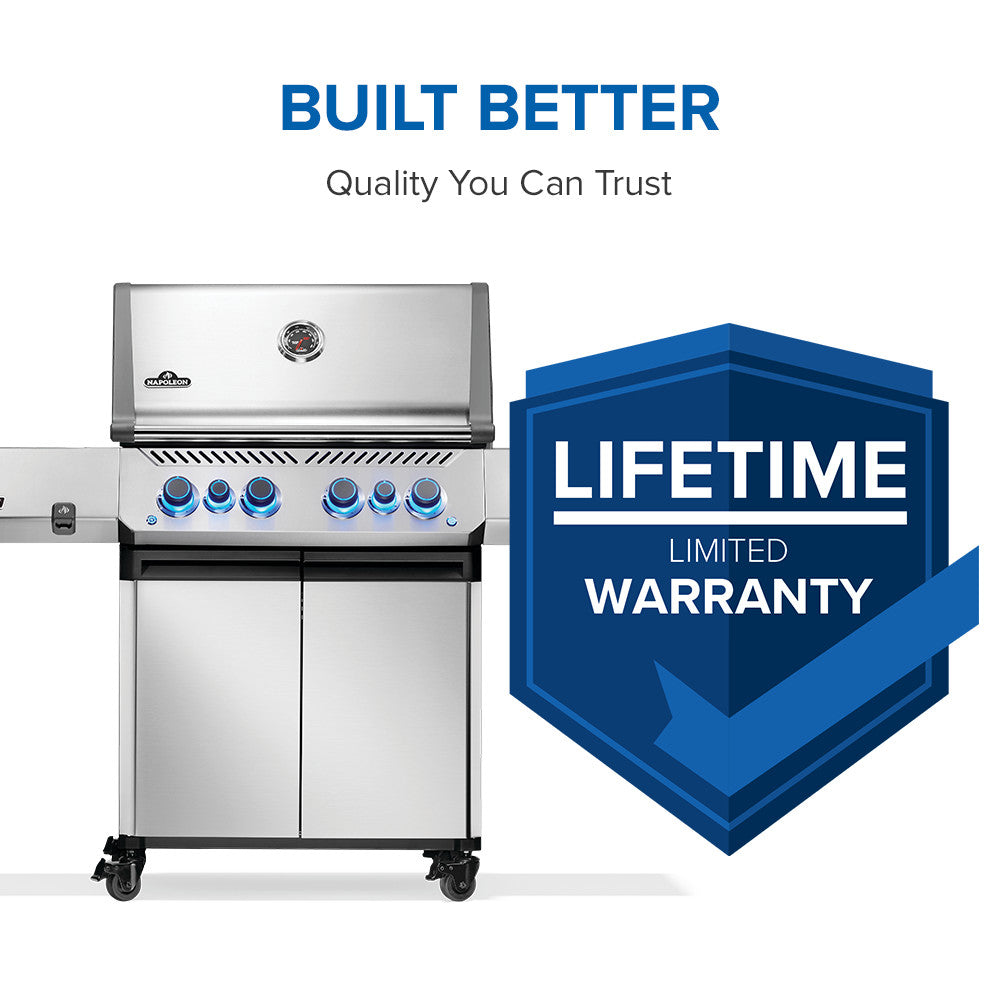 Napoleon Prestige 500 4-Burner Grill w/ Rotisserie & Side Burner