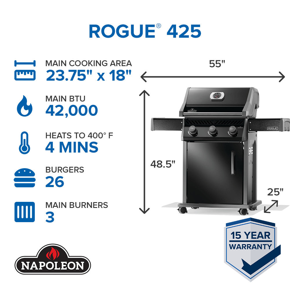 Napoleon - Rogue® 425 with Stainless Steel Grids