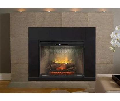 Dimplex Revillusion 30-inch Built-in Firebox with Glass Pane and Plug Kit, Weathered Concrete (RBF30WC-FG)