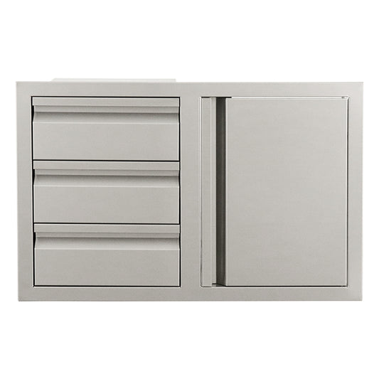 RCS - Door/3-Drawer Combo Soft Close-RIGHT SWING