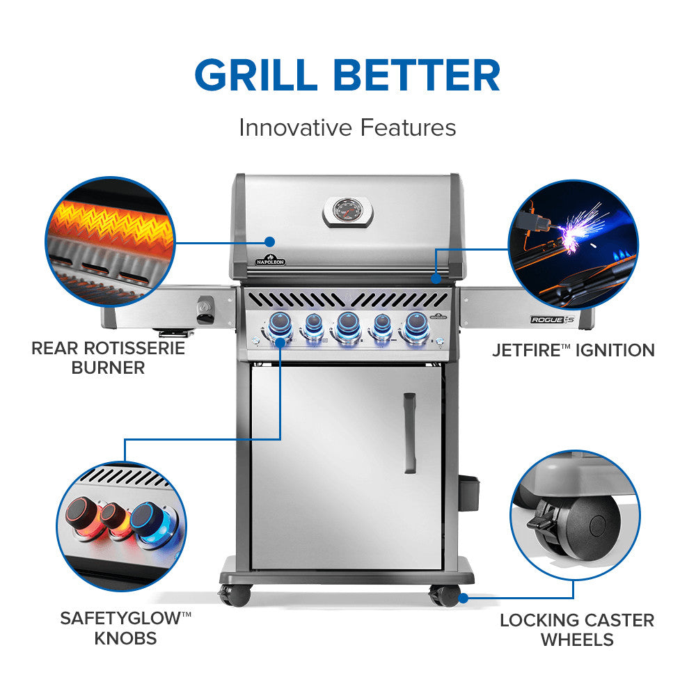Napoleon - Rogue® PRO-S 425 RSIB with Infrared Side and Rear Burner