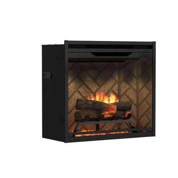 Dimplex - Revillusion 24" Built-In Electric Firebox - Herringbone - REV24-HB