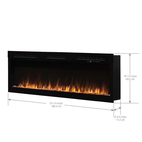Dimplex - Vital Sense 74" Linear Fireplace - SEN74