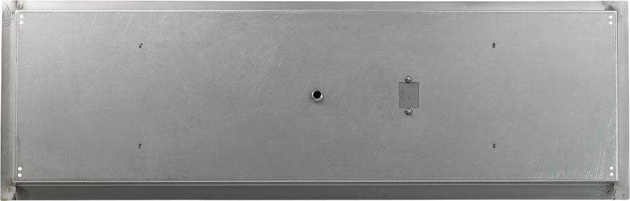 American Fire Glass - 48" x 14" SS Rectangular Drop-In Fire Pit Pany w/H Burner