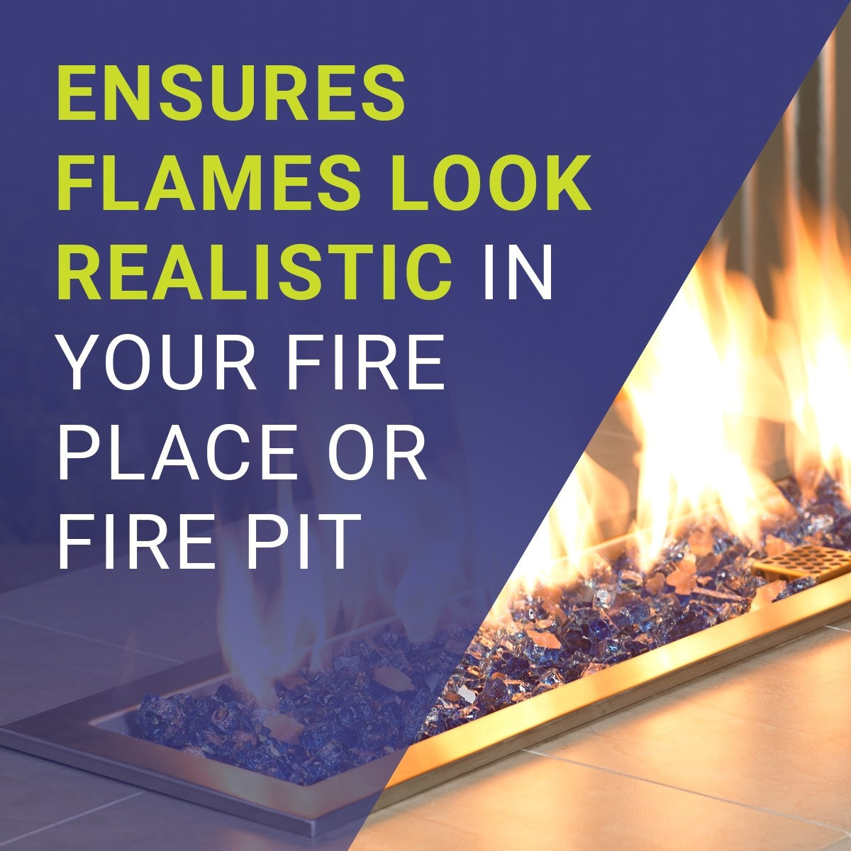 American Fire Glass - 18" H-Style Burner (18" x 6")