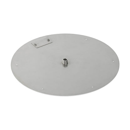 American Fire Glass - 18" Round SS Flat Plan w/12" Fire Ring