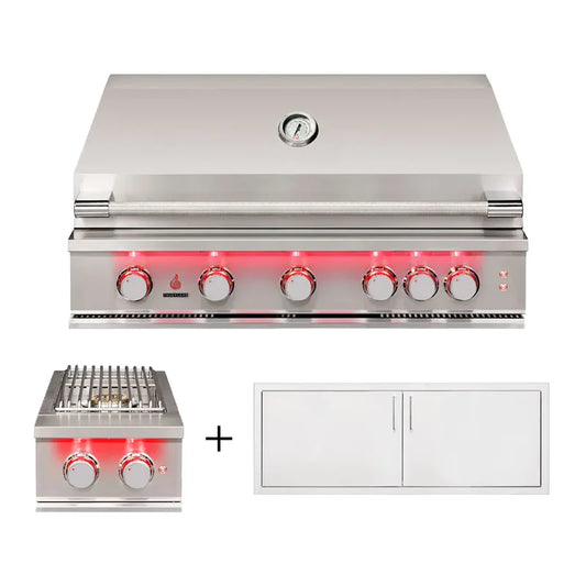 TrueFlame 3 Piece 40" Grill Outdoor Kitchen Package - TF3PGOKP-01