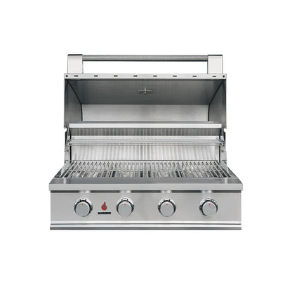TrueFlame E Series 32" 4 Burner Built-In Gas Grill, Liquid Propane - TFE32L-B