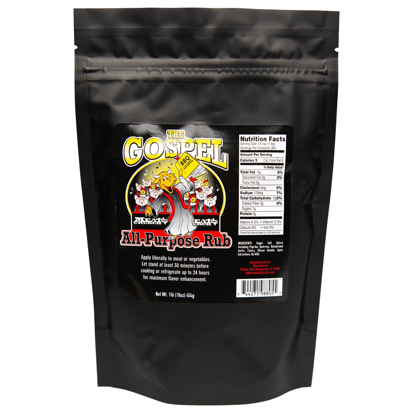 Meat Church BBQ - The Gospel All Purpose BBQ Rub