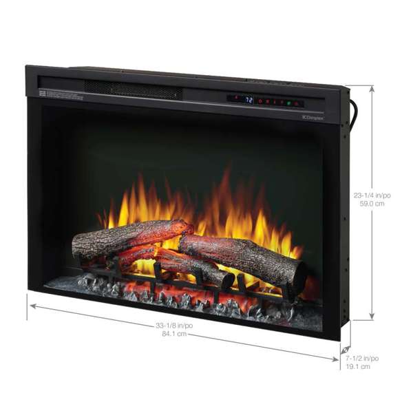 Nova 33" Plug-In Electric Firebox With Logs - XHD33L