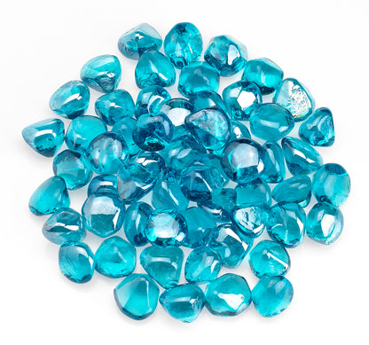 American Fire Glass - OM--OM--Powder Blue Luster, 10 lb. Jar Zircon Luster