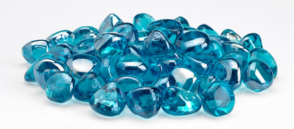 American Fire Glass - OM--OM--Powder Blue Luster, 10 lb. Jar Zircon Luster