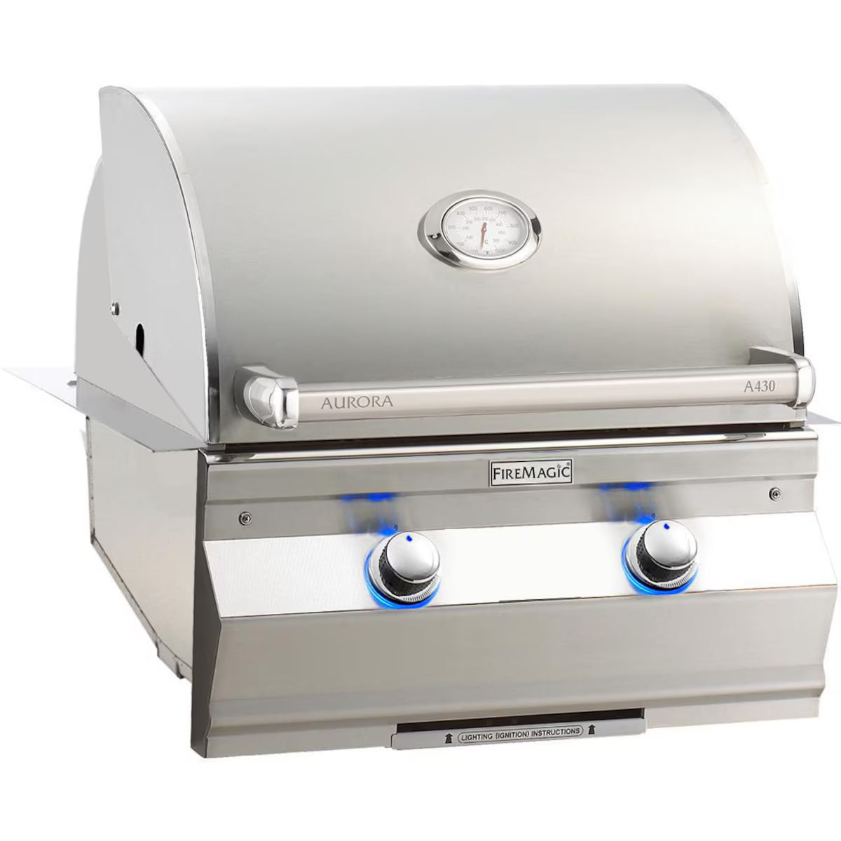 Fire Magic Aurora A430I 24-Inch Built-In Natural Gas Grill With Analog Thermometer