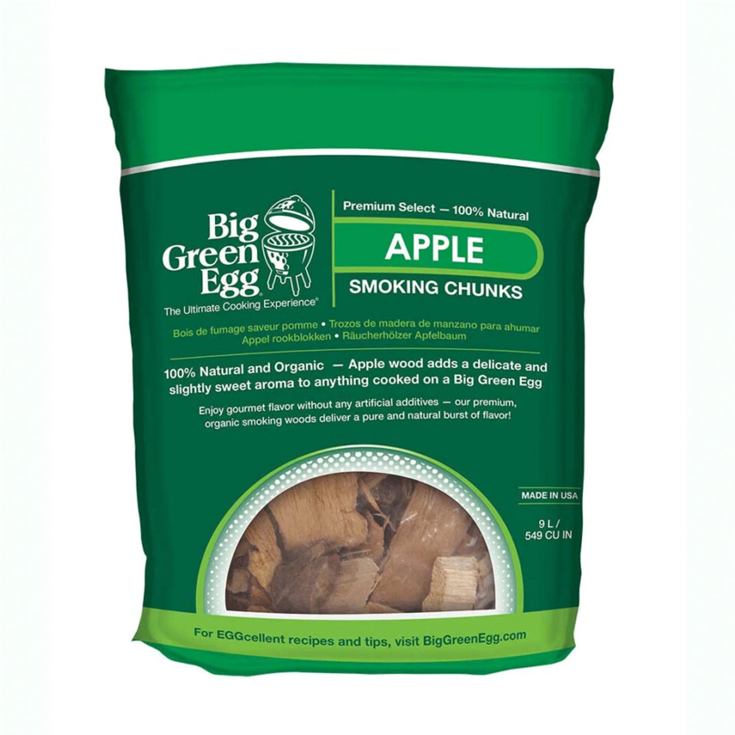 Premium Kiln Dried Apple Wood Smoking Chunks (9 L/549 cu in) 114617