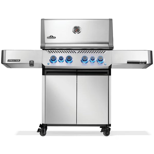 Napoleon Prestige 500 4-Burner Propane Grill w/ Rotisserie & Side Burner - P500VRSIBPSS