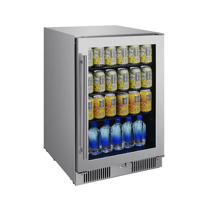 Blaze - 20-Inch 4.5 Cu. Ft. Outdoor Rated Beverage Cooler w/ Lock - BLZ-GDBEV20-4.5