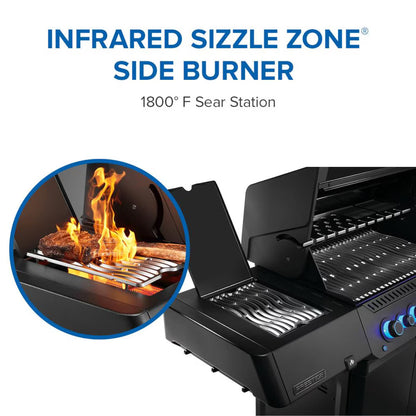 Napoleon - Prestige Phantom 500 Connected 4-Burner Propane Grill w/ Rotisserie, WiFi & Bluetooth - P500VXRSIBPK-PHM
