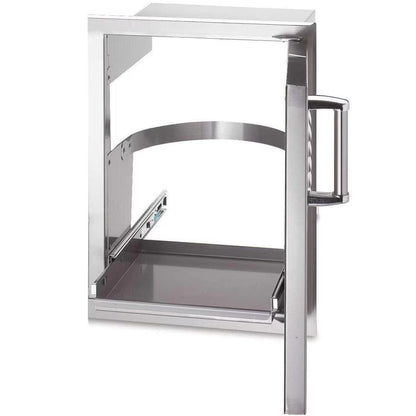 Fire Magic Premium Flush 14-Inch Right-Hinged Soft Close Louvered Single Access Door With Propane Tank Storage