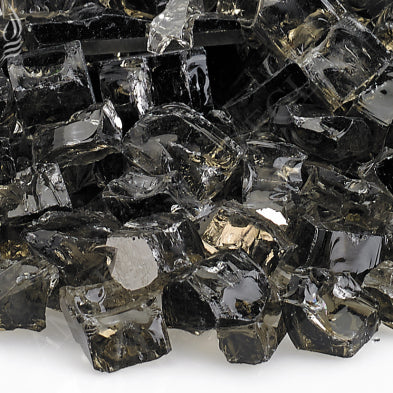 American Fire Glass - 1/2" Bronze Reflective, 10 lb. Jar Fire Glass