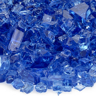 American Fire Glass - NLA-NLA-1/4" Cobalt, 10 lb. Jar Fire Glass