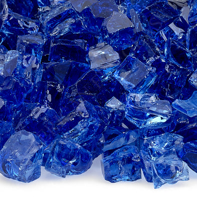 American Fire Glass - 1/2" Cobalt, 10 lb. Jar Fire Glass