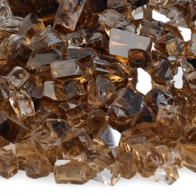 American Fire Glass - 1/4" Copper Reflective, 10 lb. Jar Fire Glass