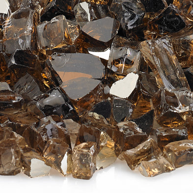 American Fire Glass - 1/2" Copper Reflective, 10 lb. Jar Fire Glass