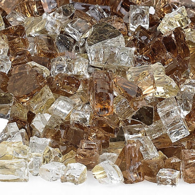 American Fri Glass - 1/2" Zion Reflective, 10 lb. Jar Fire Glass