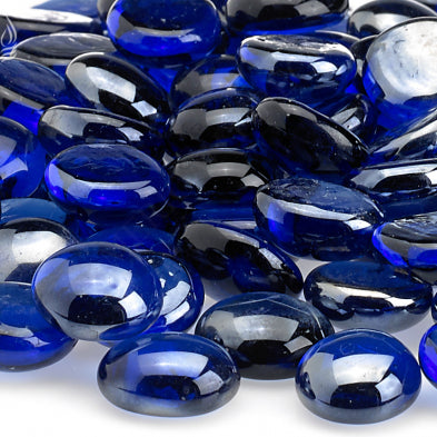 American Fire Glass - Royal Blue Luster, 10 lb. Jar Fire Beads