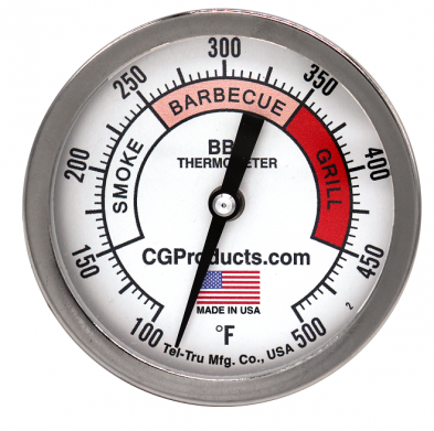 Tel-Tru THERMOMETER,SCREW-IN,W/3" DIAL SS