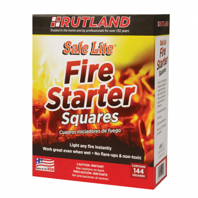 Rutland - SAFE LITE FIRELIGHTER SQUARES (144 BULK) (8)