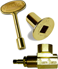 Dante - BLUE FLAME DANTE VALVE ANGLE POLSH BRASS