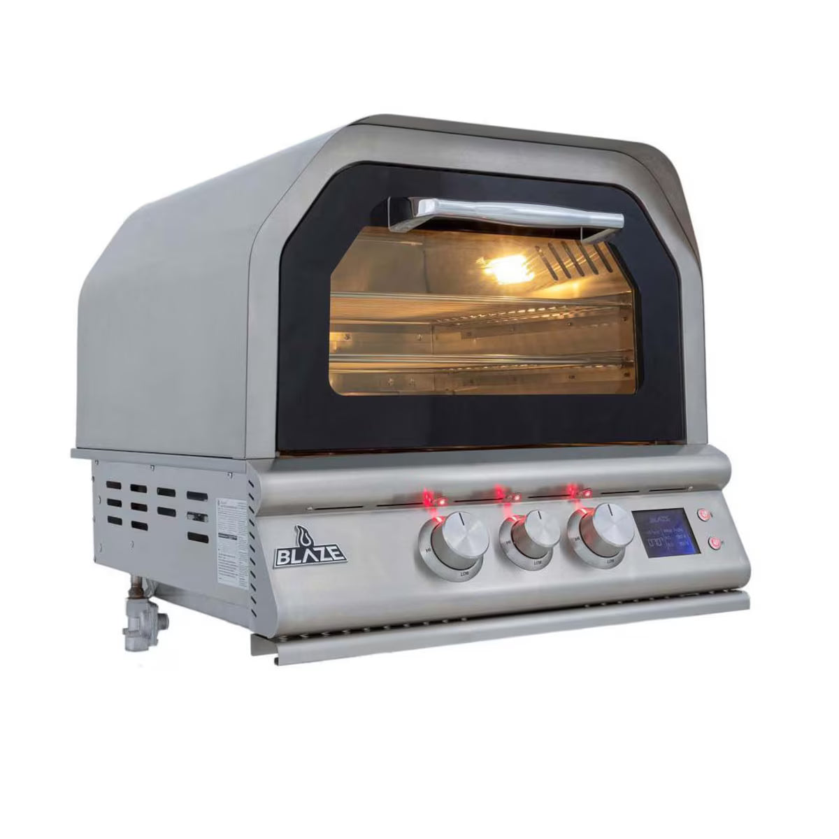 Blaze - 26-in Built-In Propane Outdoor Oven w/ Bluetooth Probes & Rotisserie - BLZ-LTE3OVN
