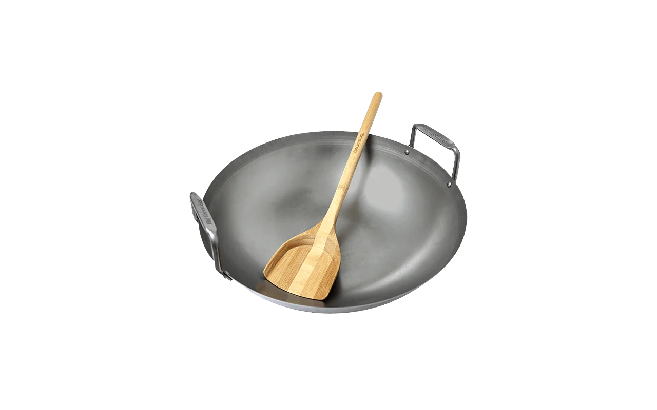 Carbon Steel Grill Wok w/ Bamboo Spatula 120779