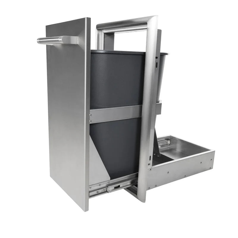 Coyote 15" Single Pull Out Trash and Recycle Bin