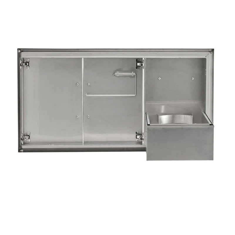 Coyote 45" Double Access Doors With Roll Out Trash